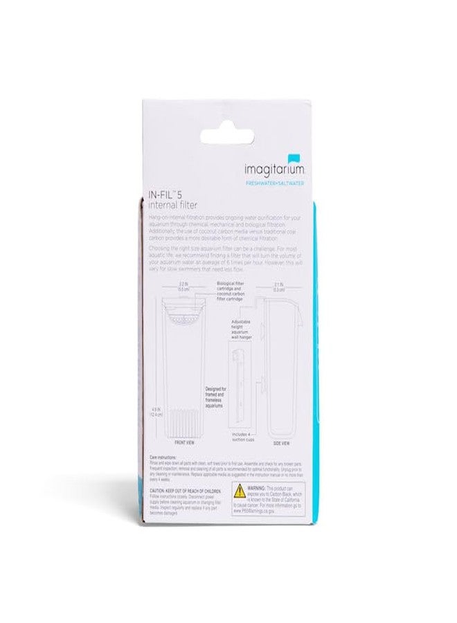 imagitarium in-FIL 5 Internal Filter 2.5-5 Gallons - Image 2
